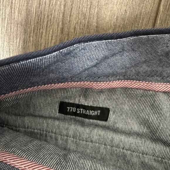 J.Crew 770 Straight-Fit Core Stretch Chino Pants Mens W32 L30 Blue AR886 Twill - Picture 6 of 9